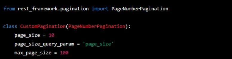 Implementing pagination in Django Rest Framework
