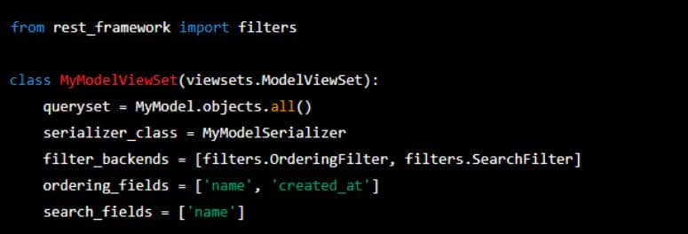 filter_backends attribute of our view or viewset