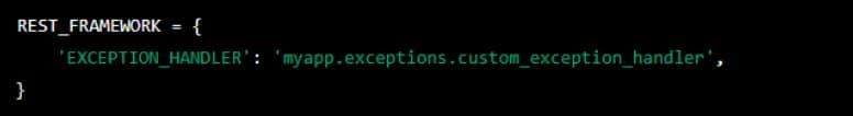 using custom exception handler function