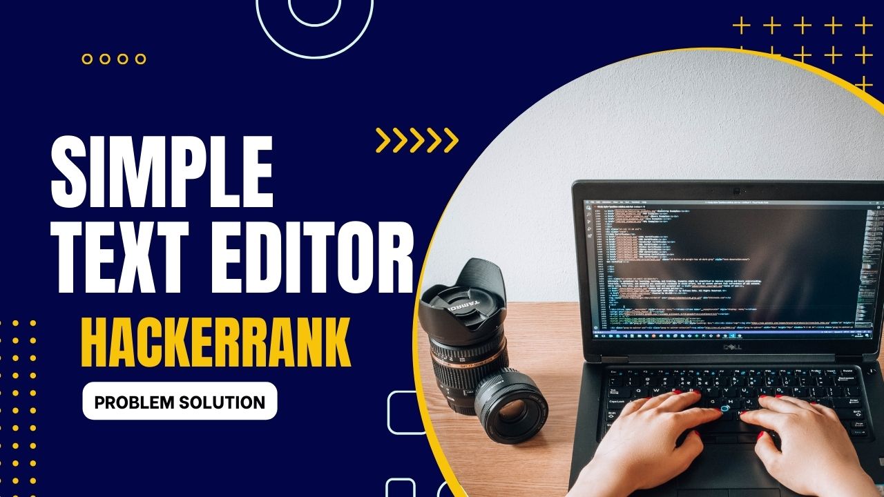 Simple Text Editor HackerRank Solution